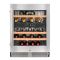 Wine cabinet for the storage and service of wine with 2 temperatures - can be fitted
