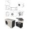 Air conditioner for wine cellar 3440W - Vertical Ductable evaporator - Cooling, Heating and Humidifying