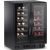 Dual temperature wine cabinet for service and/or for storage - Full Glass door - Second choice