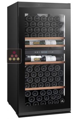 Connected 2 temperature wine cabinet for service and storage 