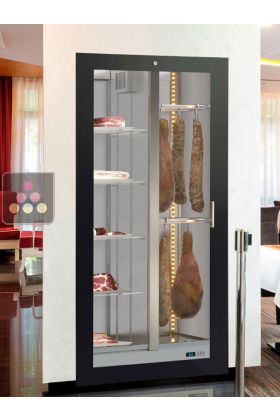 Professional built-in display cabinet for cured meats