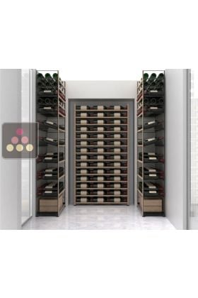 Arrangement of 300 bottle cellars - Specific manufacturing - Essentiel System - Skin collection