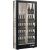 Multi-temperature wine display cabinet for service and storage - 36cm deep - 3 glazed sides - Without cladding - Custom equipment