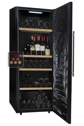 Single temperature wine cabinet for ageing or service