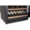 Dual temperature flush-fitting under counter cabinets wine cabinet for storage and/or service encastrable