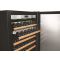 Combination of a 6 single temperature ageing or service wine cabinets - Full Glass door -  Sliding shelves