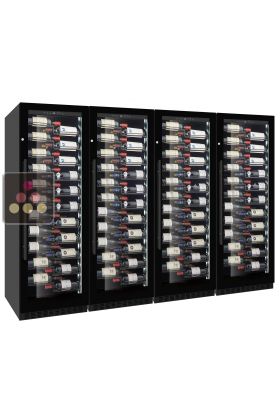 Combination of 4 Single temperature wine service or storage cabinets