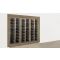 Built-in combination of 3 multi-temperature wine display cabinets - Inclined bottles - Flat frame