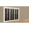 Built-in combination of 3 multi-temperature wine display cabinets - Inclined bottles - Flat frame