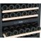 Dual temperature wine storage and service cabinet