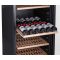 Mono-temperature wine service and ageing cabinet