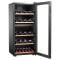 Dual temperature wine service cabinet