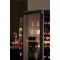 Combination of 3 built-in single temperature wine cabinets for wine storage or service with a sliding shelves for standing bottles