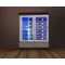 Built-in multi-temperature professional wine display cabinet - 36cm deep - Horizontal bottles - with front frame only  