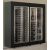 Freestanding combination of two multi-temperature wine display cabinets - Mixed equipment - Flat frame