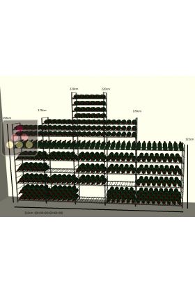 Arrangement of 660 bottle cellars - Specific manufacturing - Essentiel System