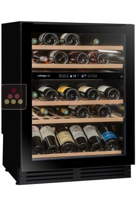 Dual temperature wine cabinet for storage and/or service