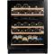 Dual temperature wine cabinet for storage and/or service