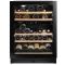 Dual temperature wine cabinet for storage and/or service