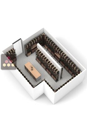 Arrangement of 5080 bottle cellars - Specific manufacturing - Essentiel System