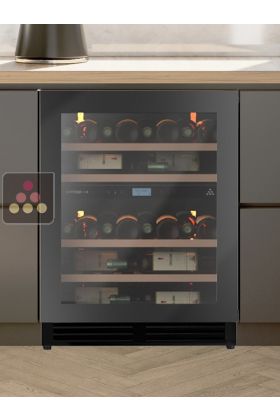 Dual temperature built-in wine cabinet for storage and/or service - Push/Pull opening