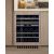 Dual temperature built in wine cabinet for storage and/or service - Push open door and customizable front