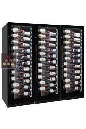 Combination of 3 Single temperature wine service or storage cabinets