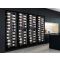 Combination of 2 Single-temperature and 2 dual-temperature wine service or storage cabinets