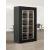 Professional multi-temperature glazed wine display cabinets for central installation for 2 facings - Vertical bottles - Flat frame 