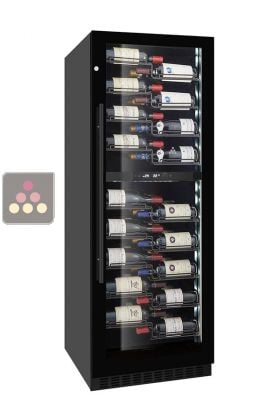 Double temperature wine service or storage cabinet