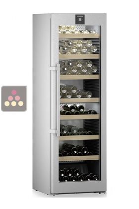 Connected 2 temperature wine cabinet for ageing or service