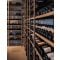 Cellar fittings with steel structure and wooden strips for 1346 bottles - Custom-made - Essentiel System