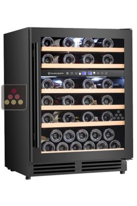 Dual temperature wine cabinet for service