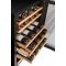 Dual temperature wine cabinet for service