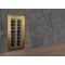 Built-in multi-temperature wine display cabinet - Inclined bottles - Flat frame