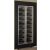 Built-in multi-temperature wine display cabinet - Inclined bottles - Flat frame