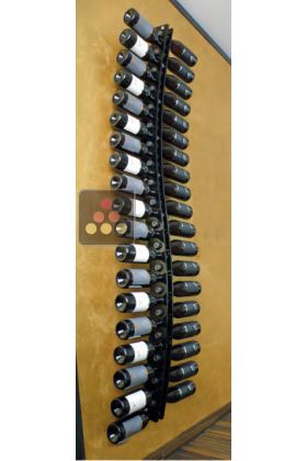 Wall Wine Rack in Clear Plexiglass for 38 bottles - Display Model