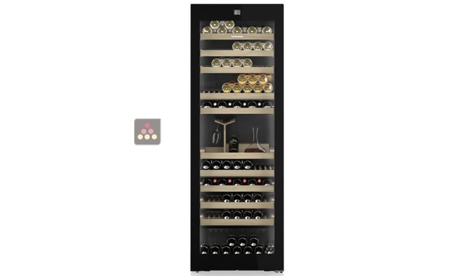 Connected 3 temperature wine cabinet for ageing or service