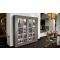 Freestanding combination of 2 modular multi-purpose wine display cabinets - Mixed shelves - 36cm deep