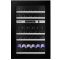 Dual temperature built in wine cabinet for service or aging self-ventilated with 