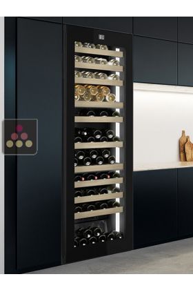 Built-in connected 3 temperature wine cabinet for ageing or service