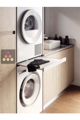 Pull-out shelf for laundry