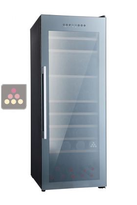 Dual temperature wine service and ageing cabinet