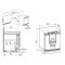 Mini fridge : can be fitted under counter with decorative panel coverable - 127 Litres