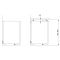 Table top white solid door negative cabinet - 77L
